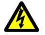 Risco de choque elétrico 